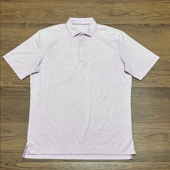 johnnie-O Light Purple and White Polo Shirt - Picture 1 of 6